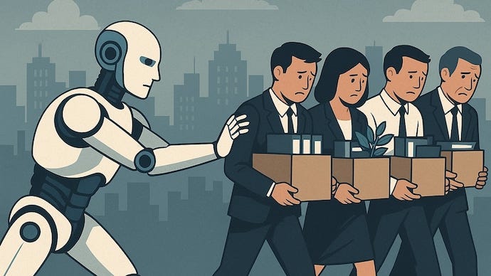 AI Layoffs Are Becoming Corporate Language Before They Become Reality AI taking over jobs